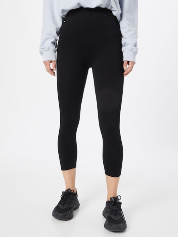 Skinny Leggings de la MAGIC Bodyfashion pe negru: față