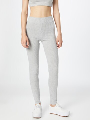 PIECES Skinny Leggings 'Molly' in Grey: front