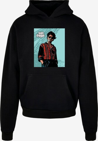 Merchcode Sweatshirt 'Grand San Diego' in Zwart: voorkant