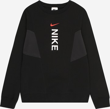 Nike Sportswear Sweatshirt in Schwarz: predná strana