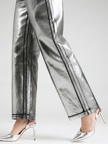 Nasty Gal Loosefit Jeans i silver