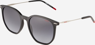 HUGO Red Lunettes de soleil '1212/S' en gris argenté / rouge / noir, Vue avec produit