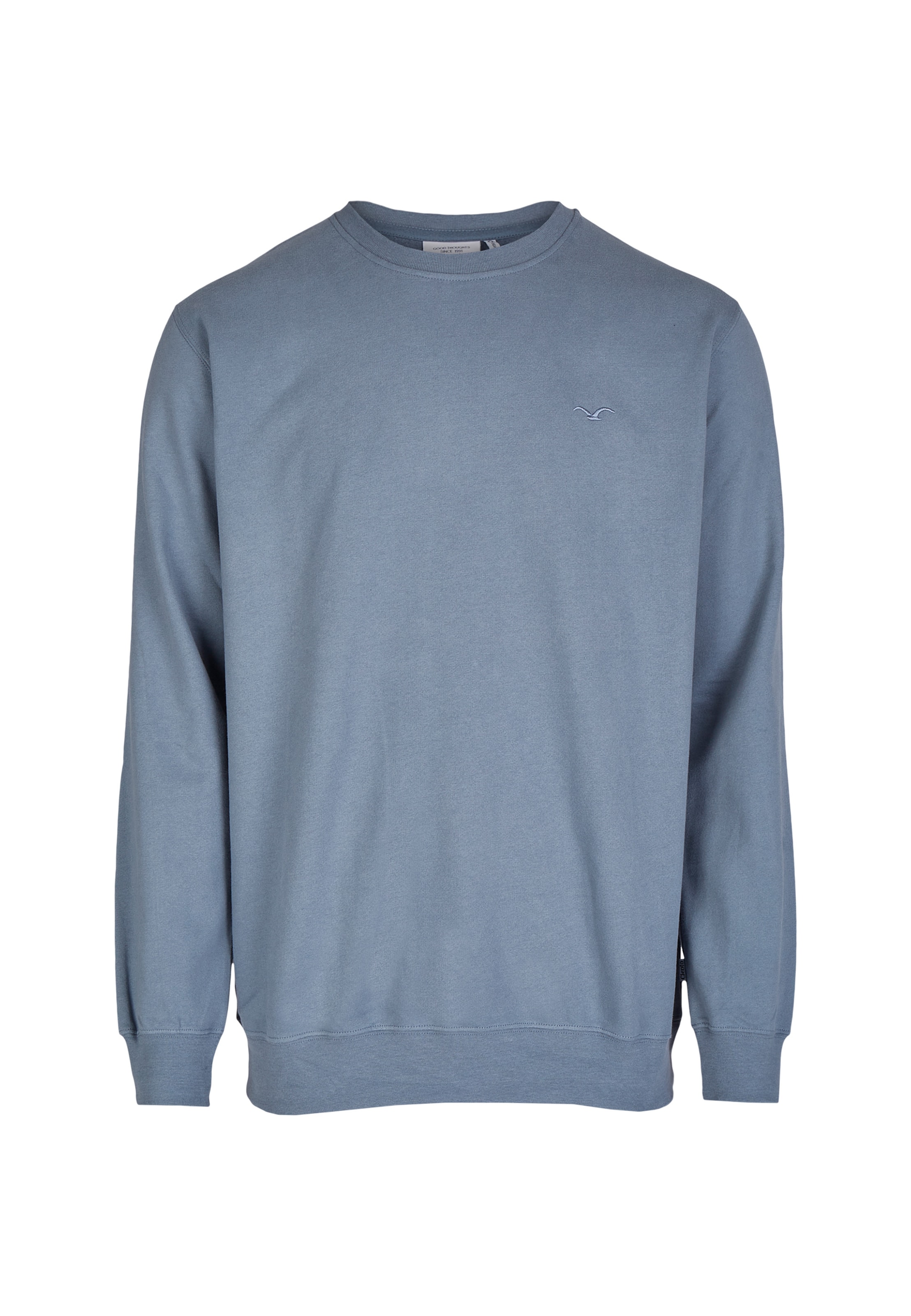 Cleptomanicx Sweatshirt 'Ligull' in Blau: Vorderseite
