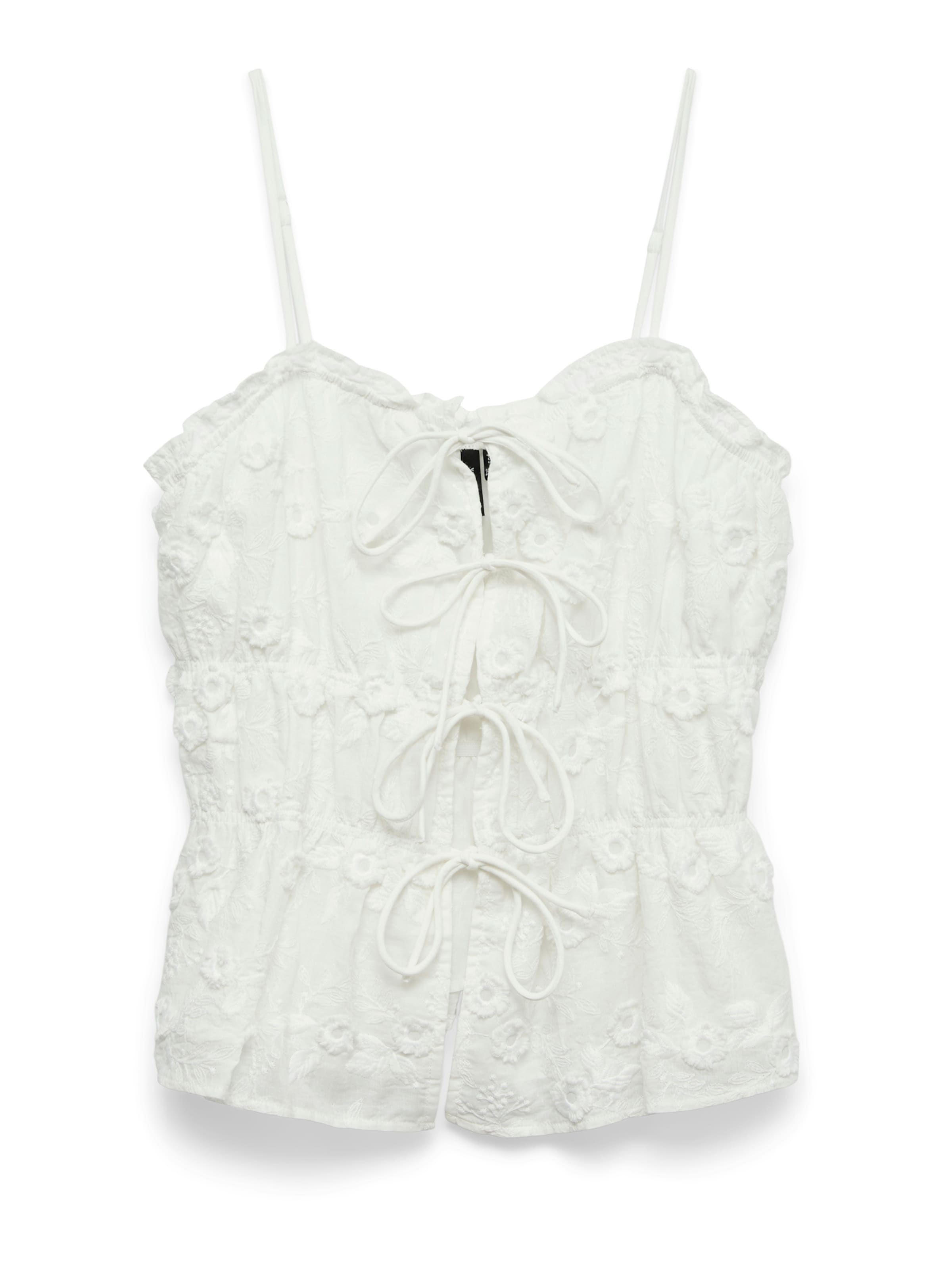 VERO MODA Top 'VMELISA' in weiß, Produktansicht