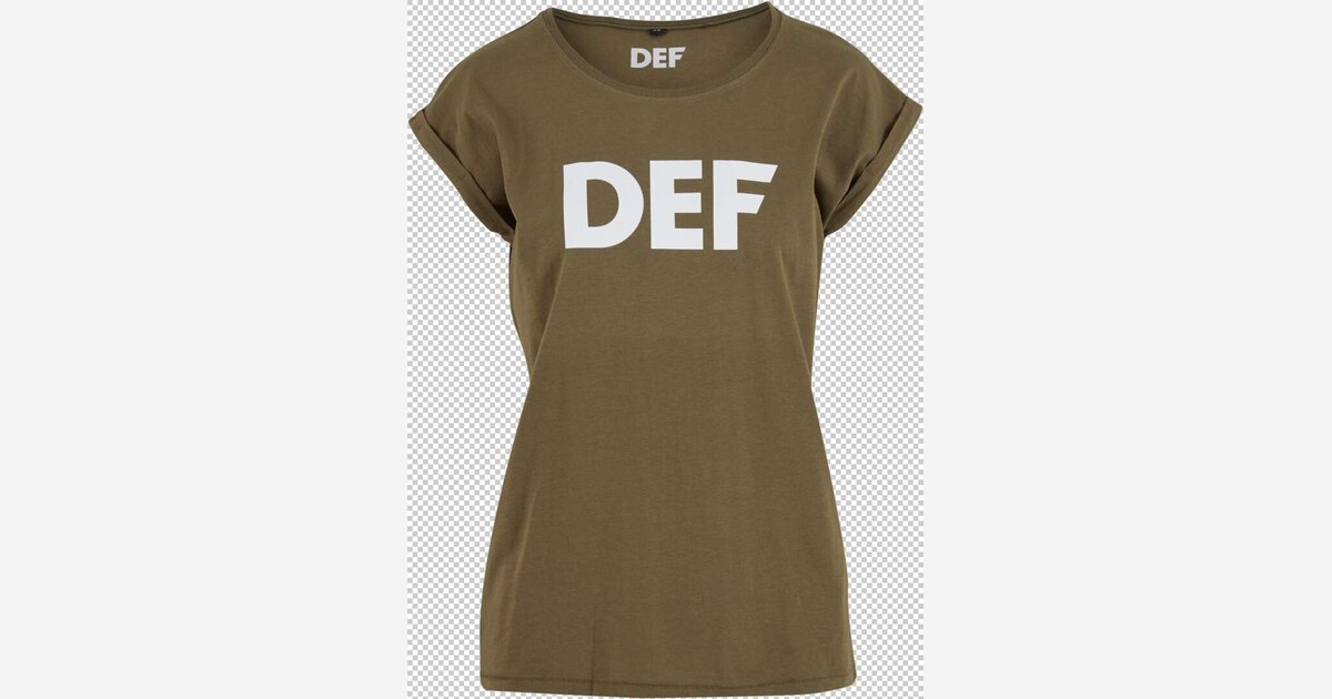 T-shirt 'Her Secret' DEF en Olive | ABOUT YOU