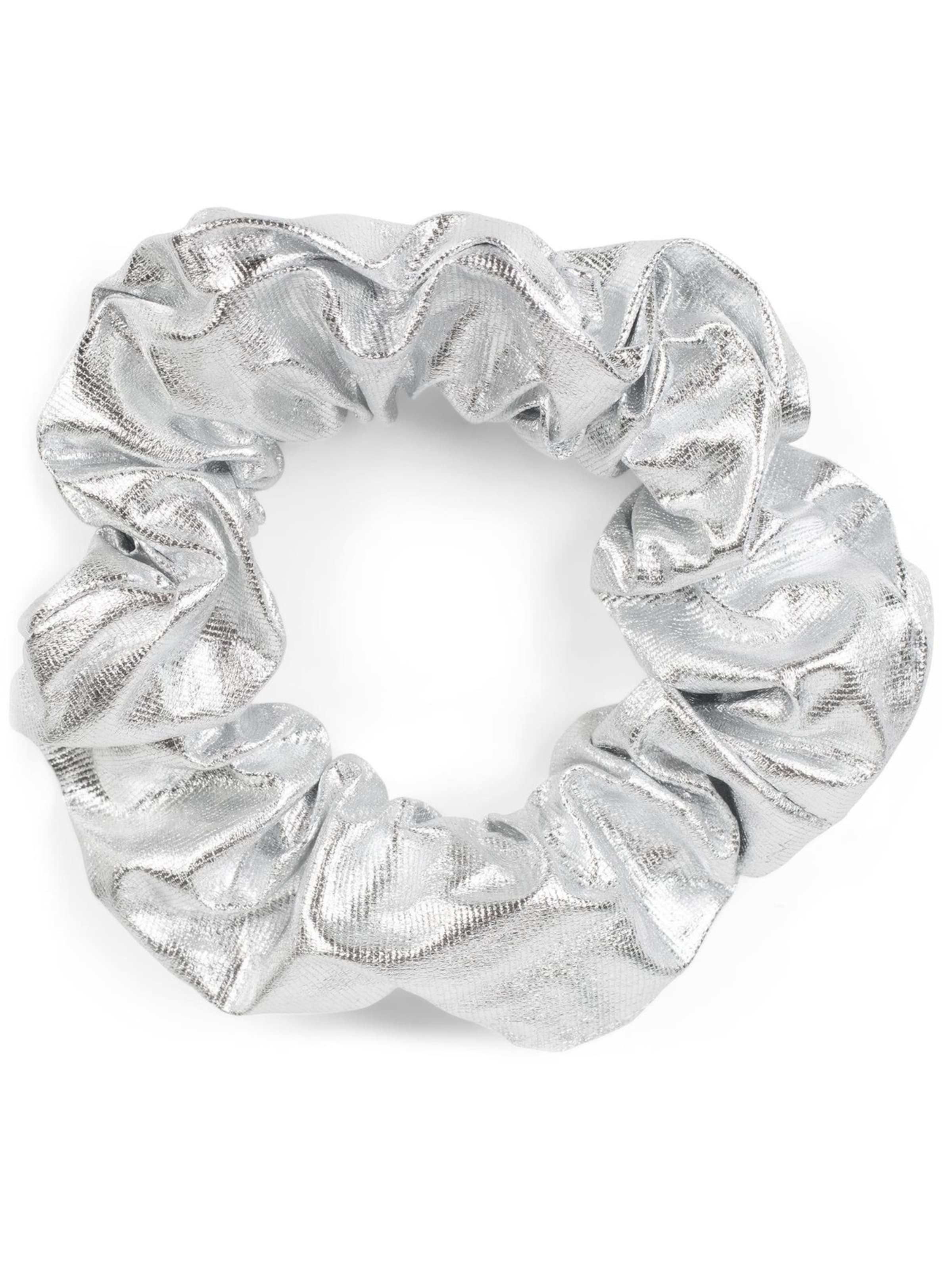 styleBREAKER Hair jewelry 'Metallic Scrunchie Haargummi' in Silver, Item view