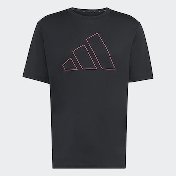 ADIDAS PERFORMANCE Shirt in Black: front