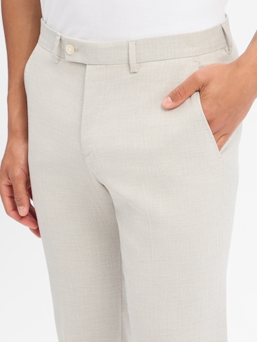 Finshley & Harding London Slim fit Trousers with creases in Beige