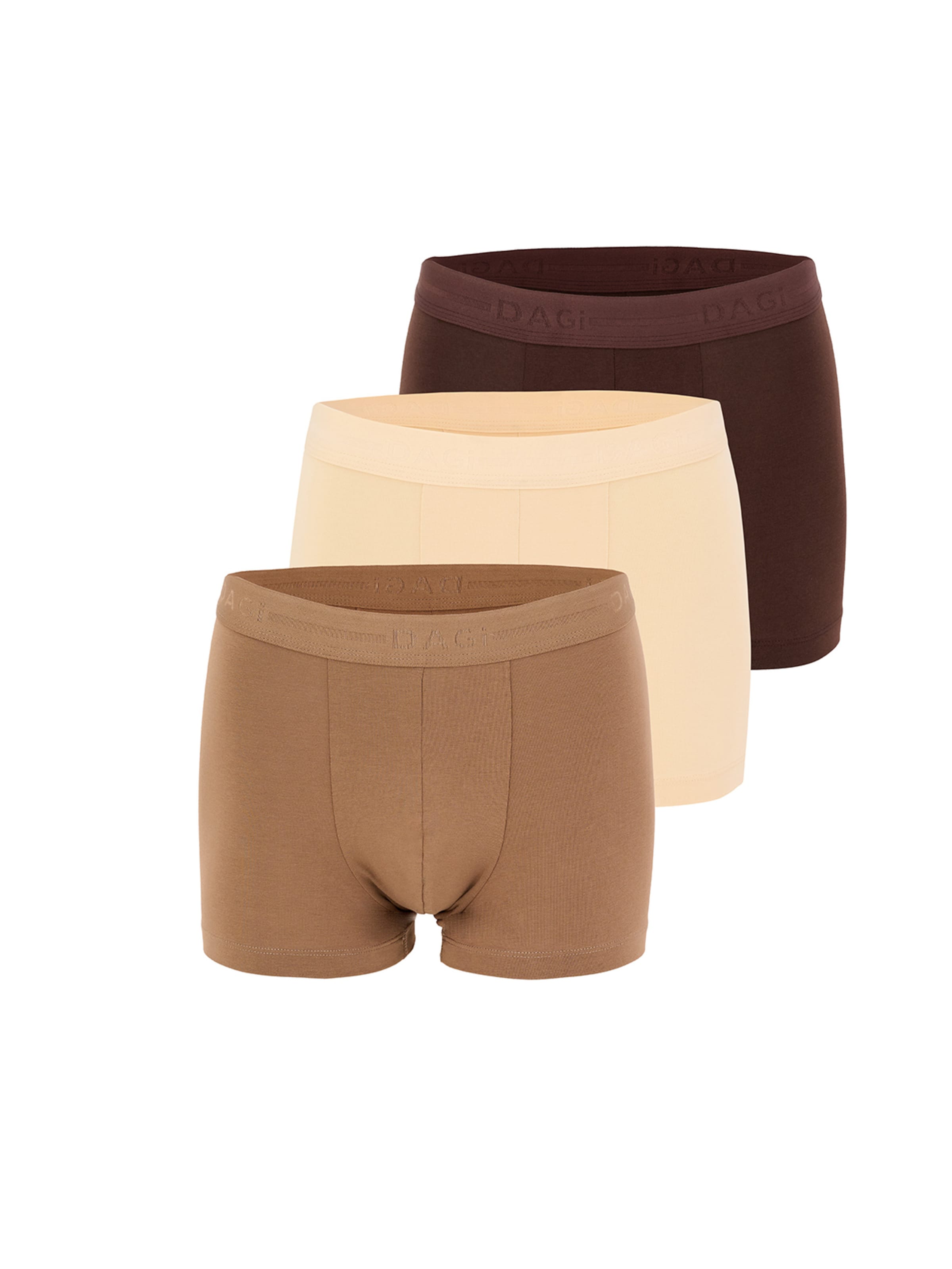 Dagi Bokserishortsit värissä beige: etupuoli