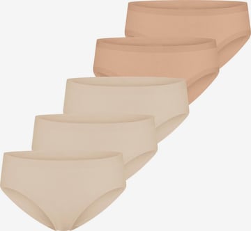 SCHIESSER Slip 'Invisible Cotton' in Braun: Vorderseite