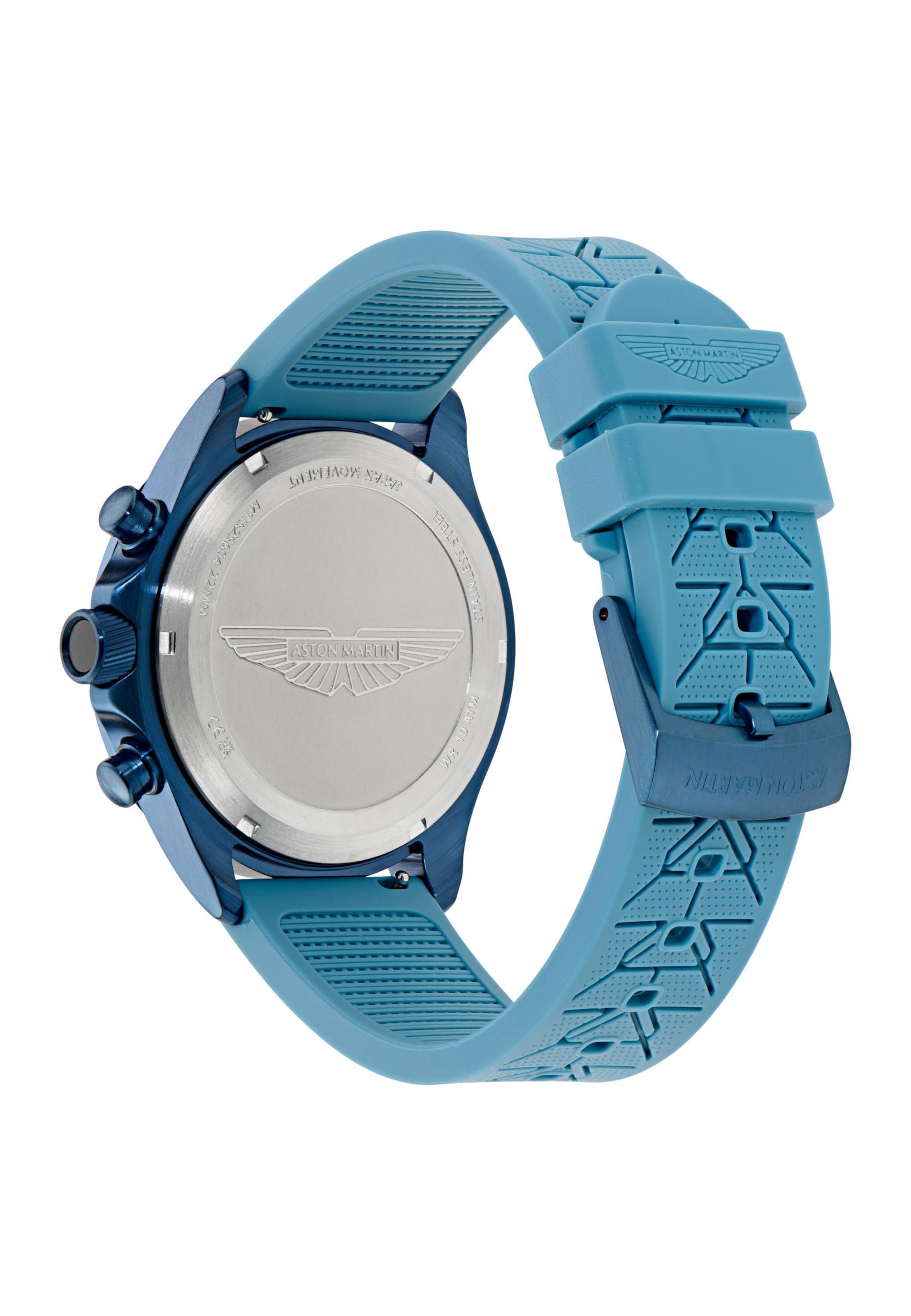 Aston Martin Analoguhr ' SPT ' in Blau