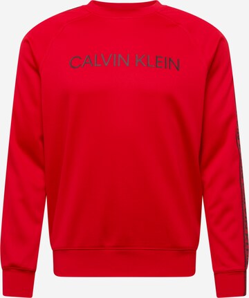 Calvin Klein Performance Athletic Sweatshirt in Red: front
