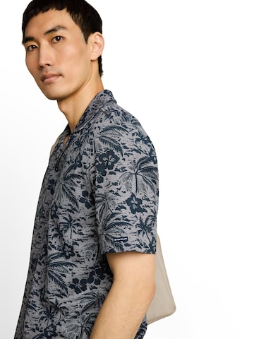 TOM TAILOR Comfort fit Button Up Shirt in Blue