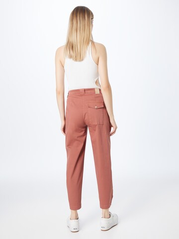 BRAX Tapered Pleat-Front Pants 'MELO' in Brown