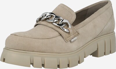 Steven New York Slipper 'BURINA' in dunkelbeige / silber, Produktansicht