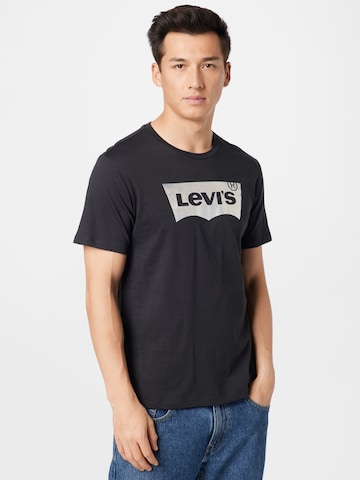 LEVI'S ® Regular Shirt 'Graphic Crewneck Tee' in Black: front