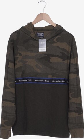 Abercrombie & Fitch Sweatshirt & Zip-Up Hoodie in XL in Green: front