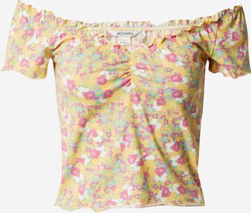 Monki - Camisa em amarelo: frente