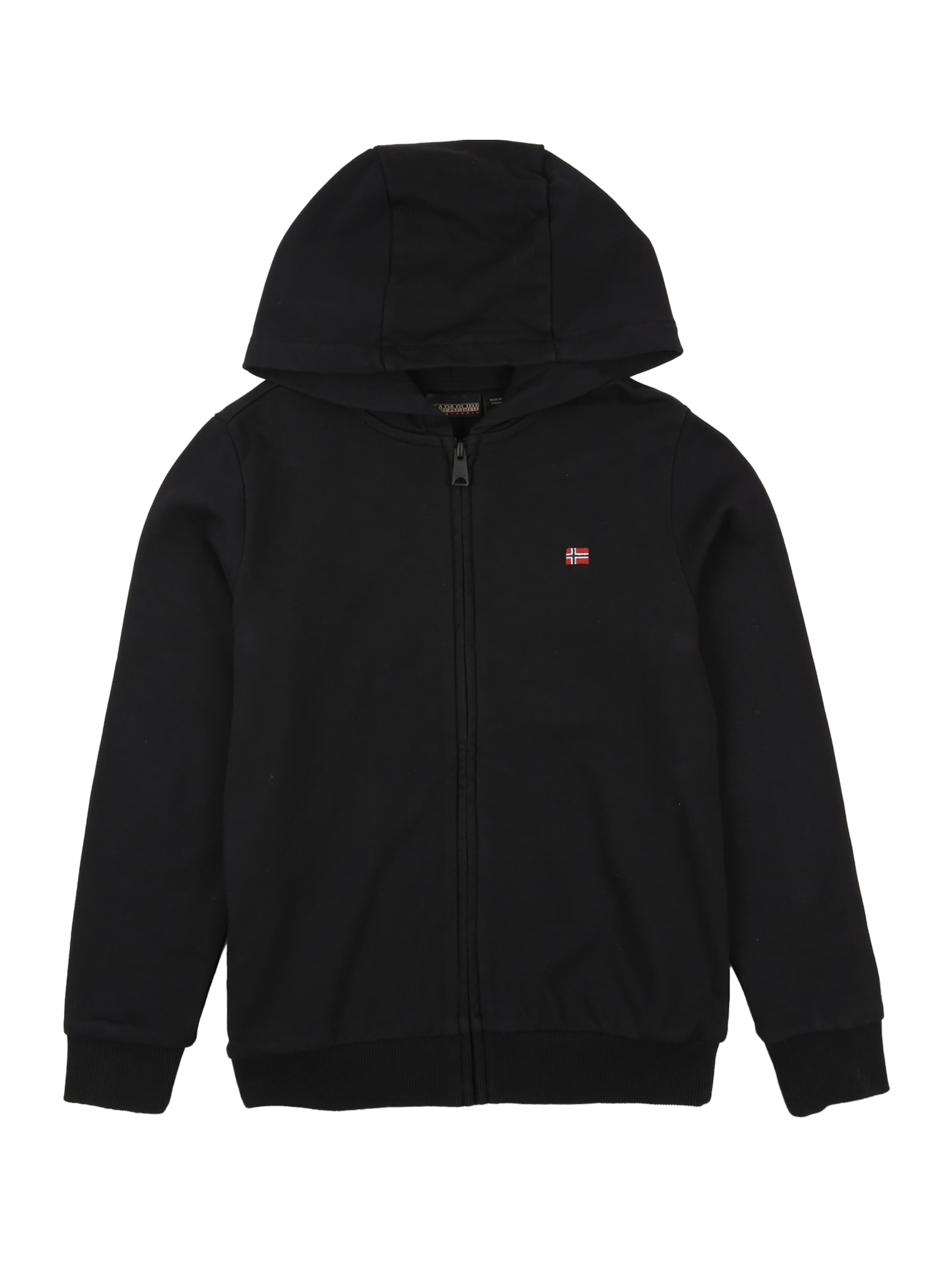 NAPAPIJRI - Sudadera con cremallera 'BALIS' en negro: frente