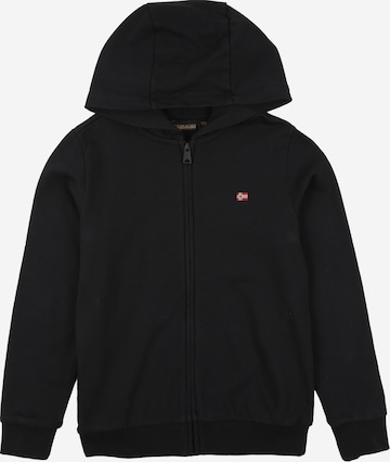 NAPAPIJRI Collegetakki 'BALIS' värissä musta: etupuoli