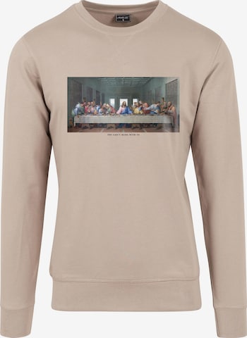 MT Men Sweatshirt 'Can´t Hang With Us' in Beige: predná strana