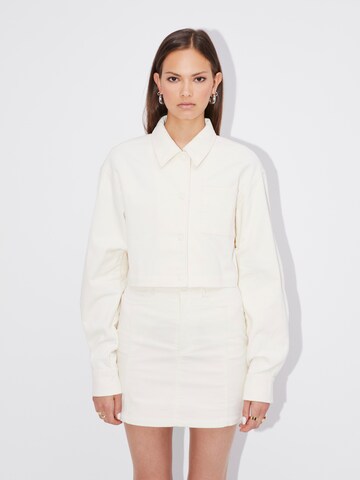 LeGer by Lena Gercke - Blusa 'Lino' en blanco: frente