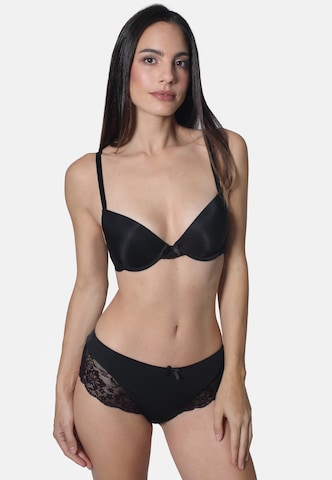Push-up Soutien-gorge 'WINTER NIGHT' sassa en noir : devant