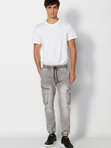 KOROSHI Slim fit Cargo jeans in Grey