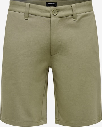 Only & Sons Regular Chino Pants 'Mark' in Green: front