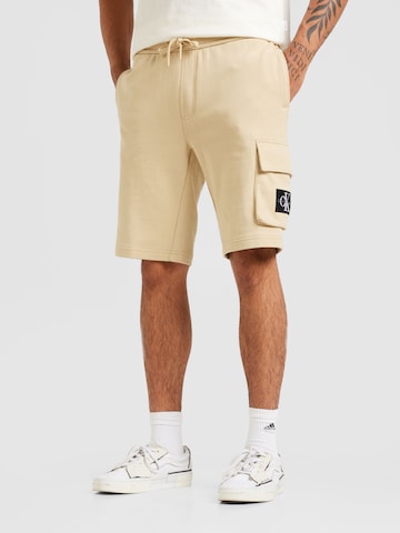 regular Pantaloni cargo di Calvin Klein Jeans in beige: frontale