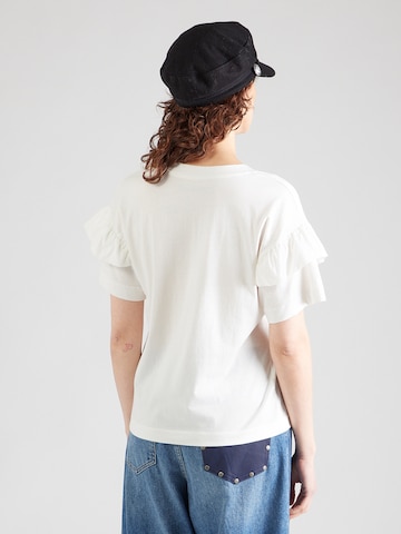 SELECTED FEMME T-Shirt 'SLFJESMINES' in Weiß: Rückseite