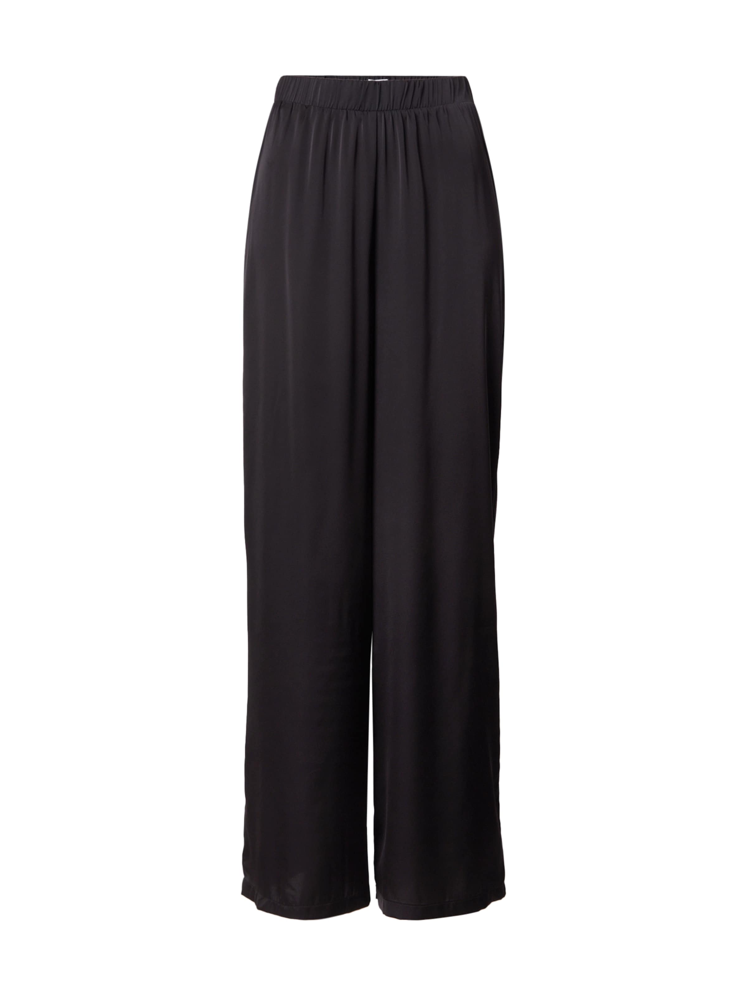 VILA Wide leg Pants 'VILEA LEOA' in Black: front