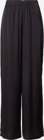 VILA Wide Leg Housut 'VILEA LEOA' värissä musta: etupuoli