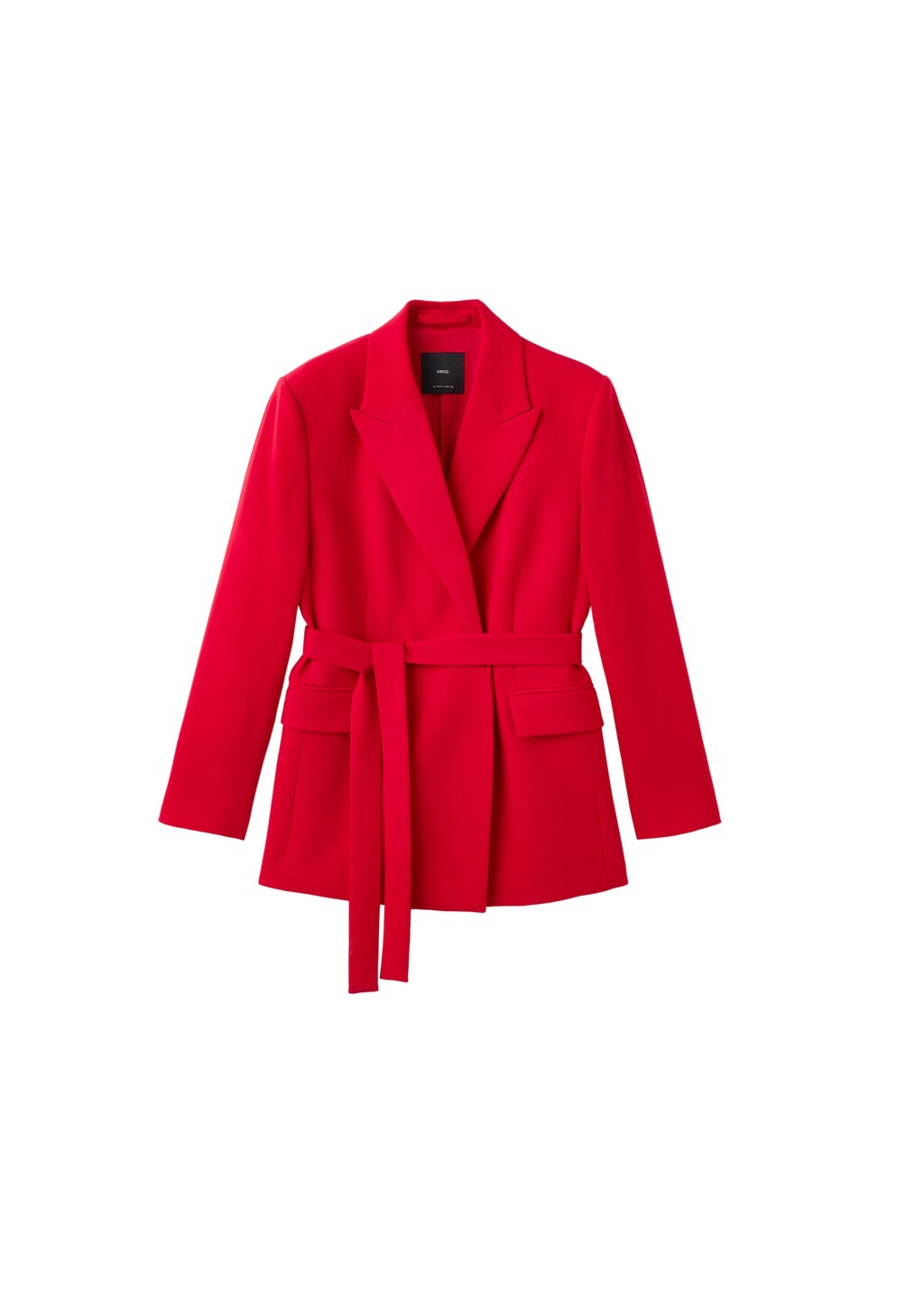 MANGO Blazer 'Iguana' in Red: front