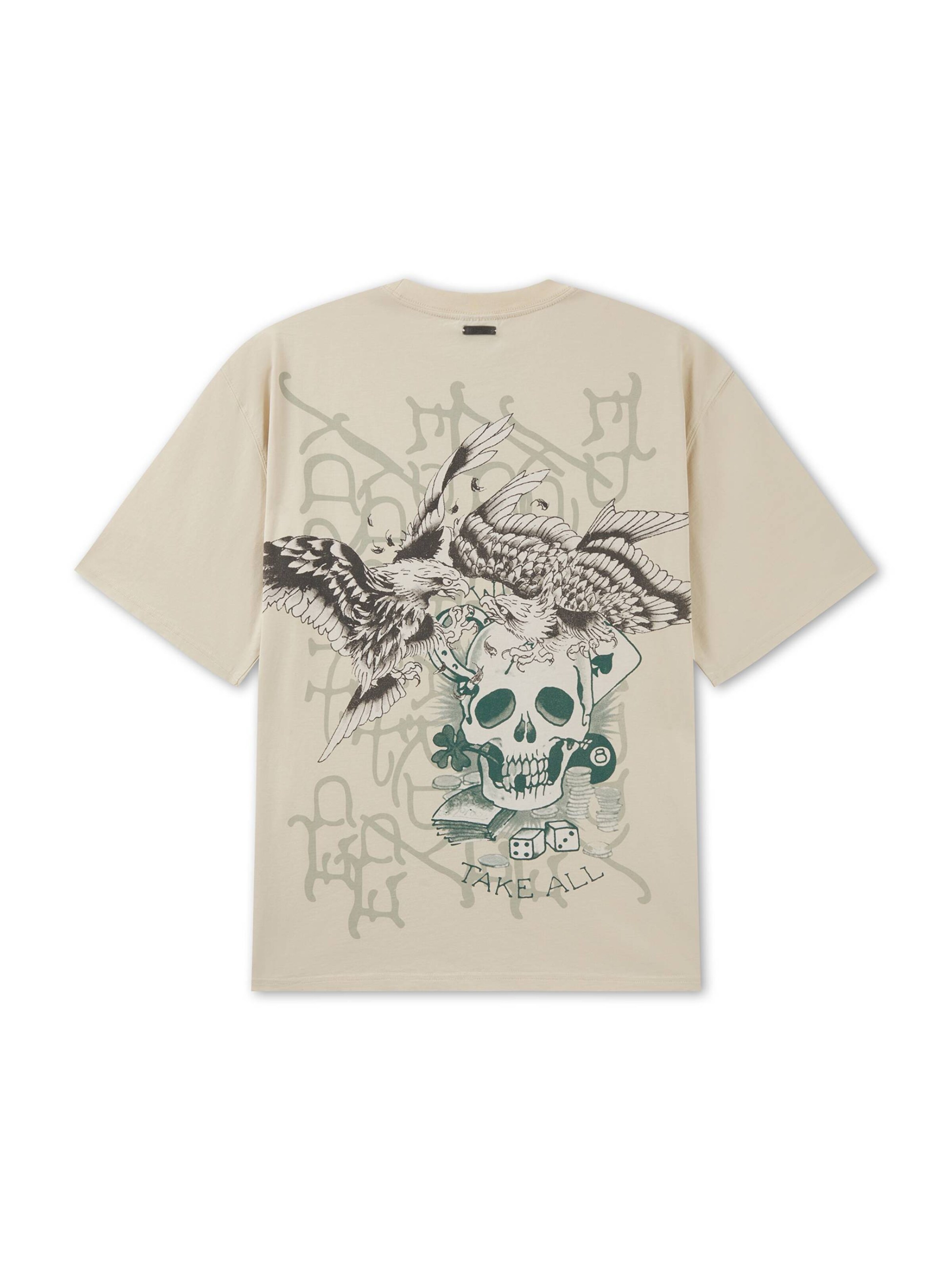 Ed Hardy Футболка в Бежевый: сверху