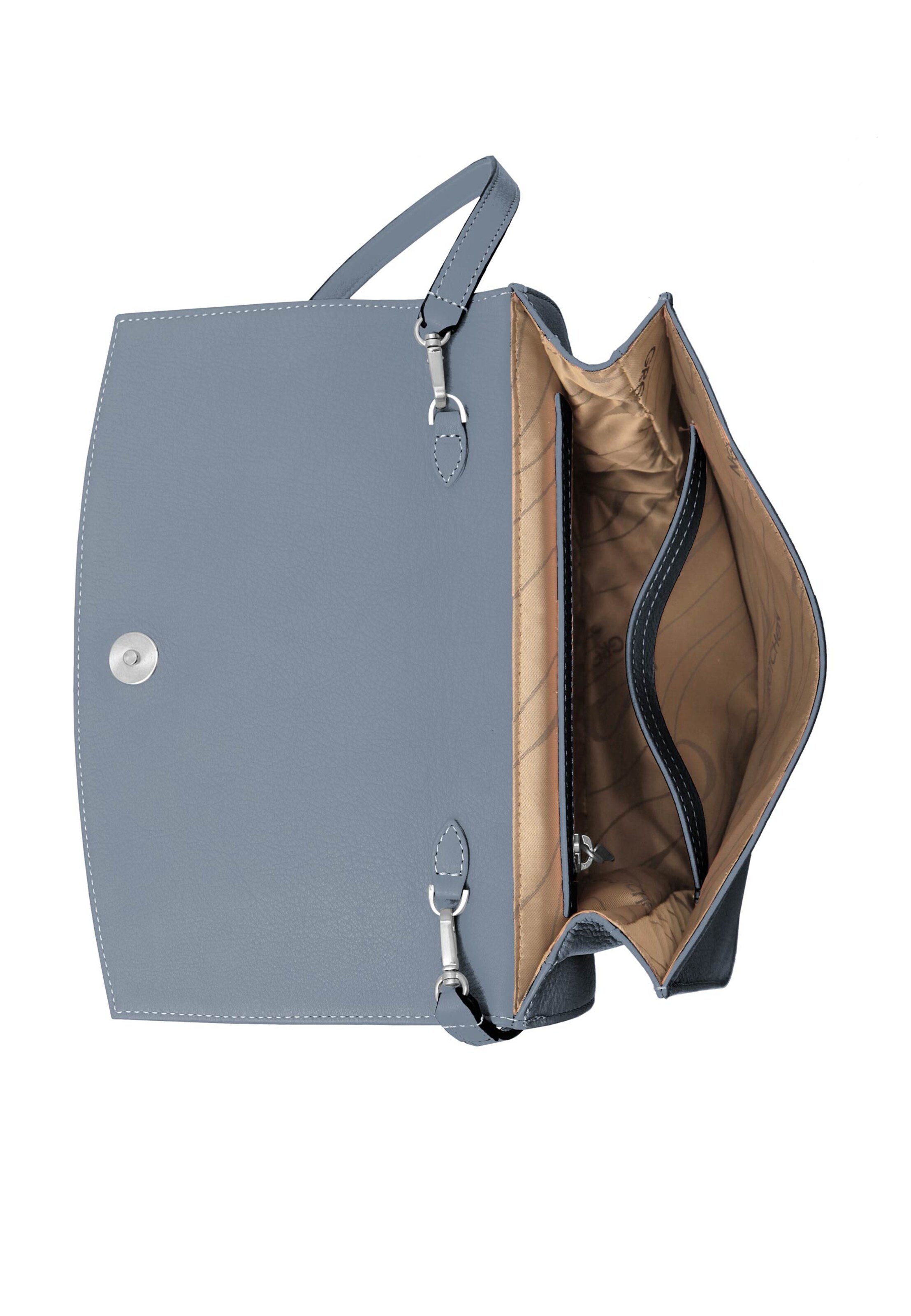 Gretchen Clutch 'Oyster' in Blau