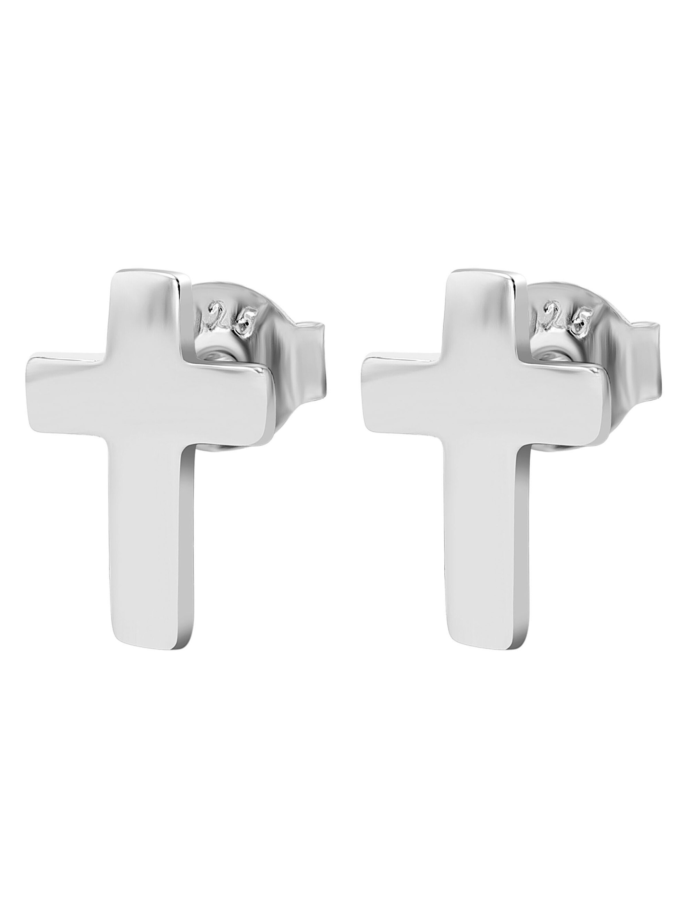 Akzent Earrings '"Judith" aus 925 Sterlingsilber, rhodiniert, langlebig' in Silver