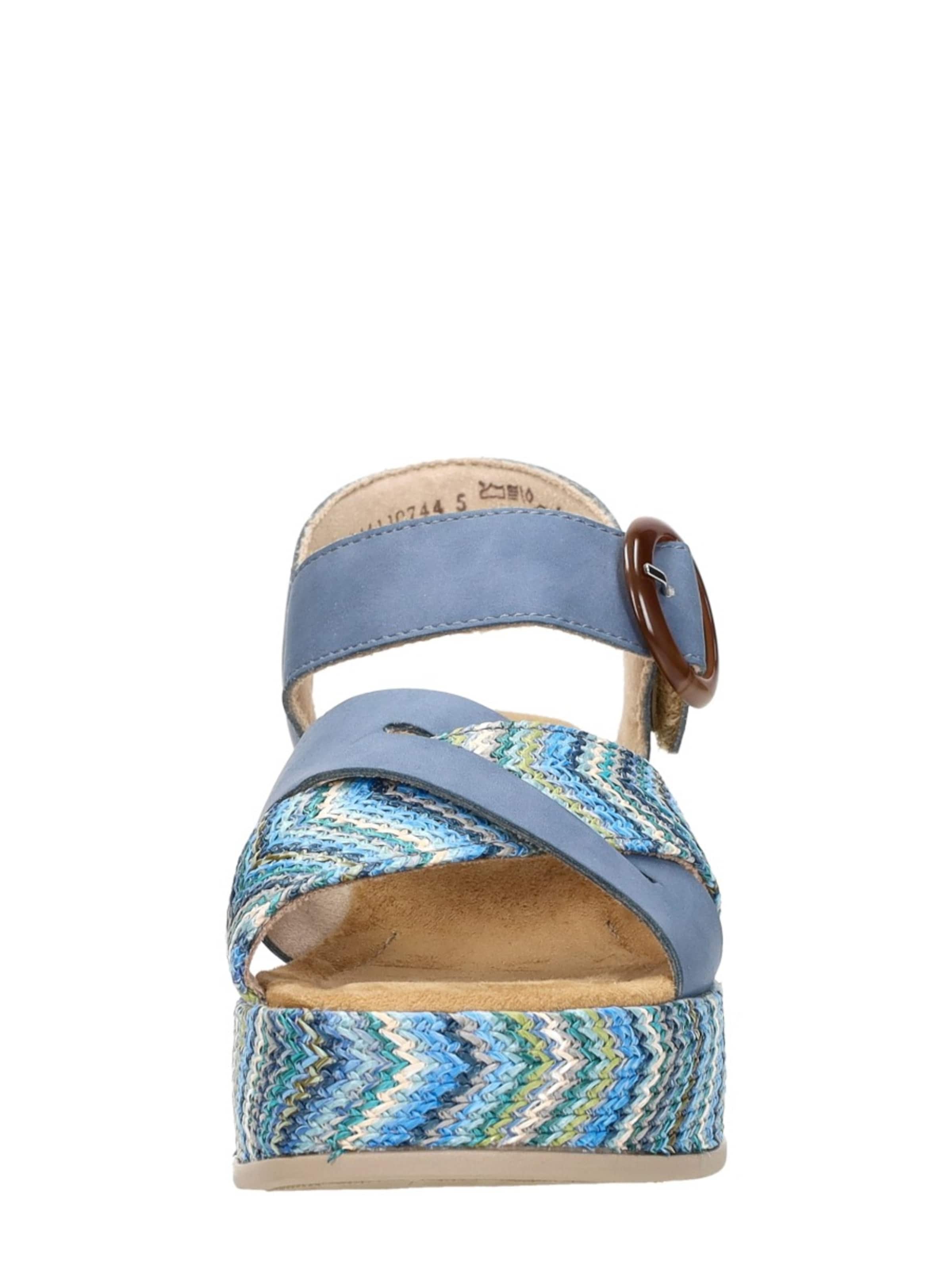 Rieker Sandaal 'Sandalen Hak' in Blauw