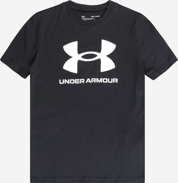 T-Shirt fonctionnel UNDER ARMOUR en noir : devant