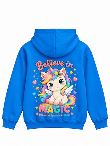 LUNØIR Studio Sweatshirt 'Believe in Magic'‌‌‌‌‌‌‌ in Blau: Vorderseite