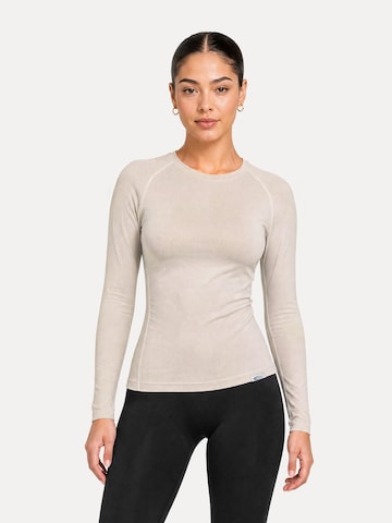 T-shirt ' Lyana ' Smilodox en beige : devant