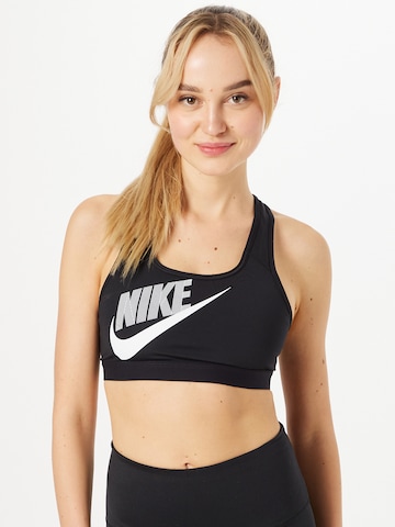 Bustieră Sutien sport de la Nike Sportswear pe negru: față