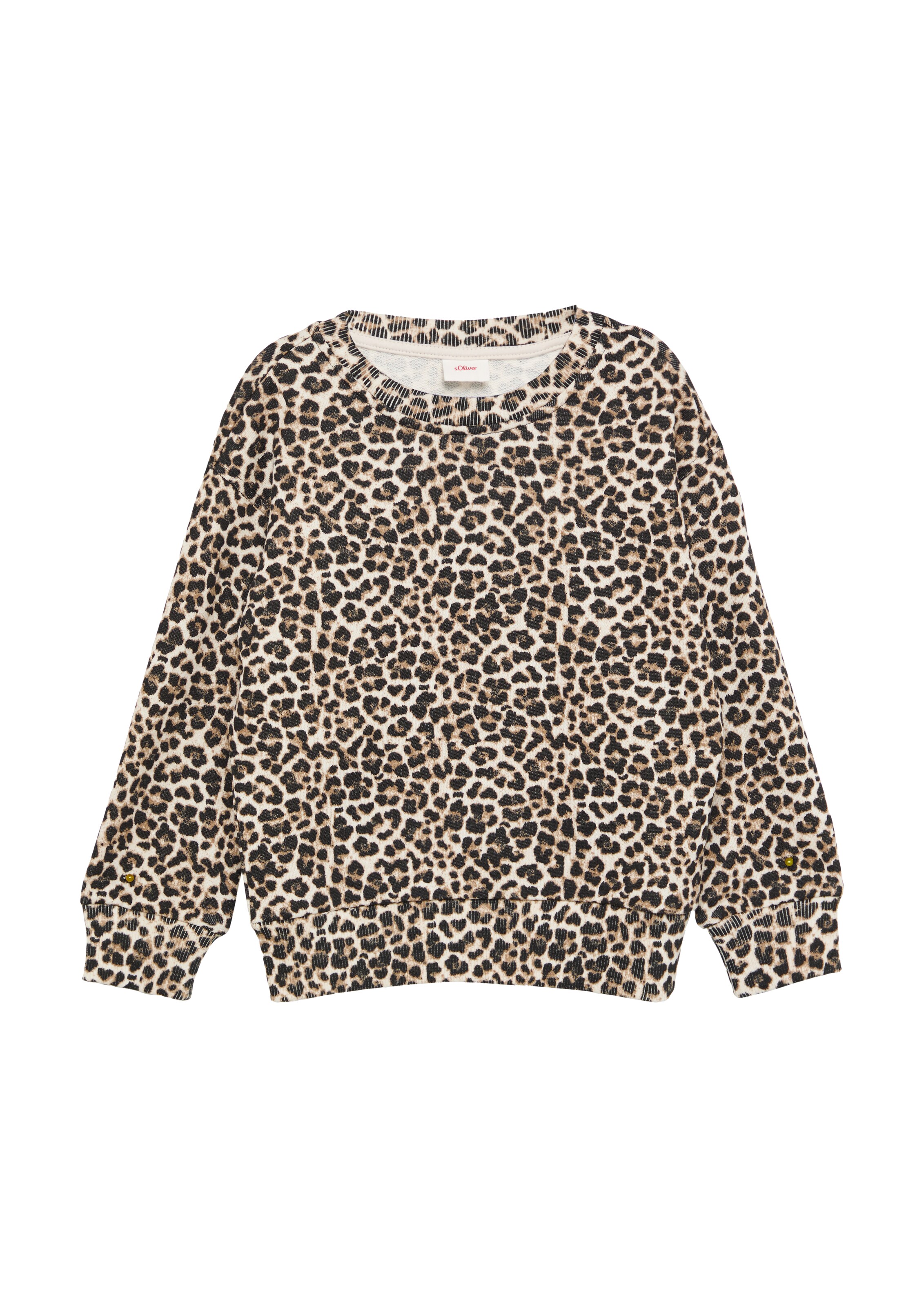 s.Oliver Sweatshirt in Beige: voorkant