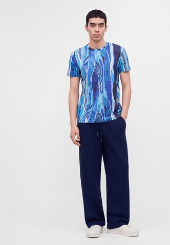 Carlo Colucci Loose fit Trousers in Blue