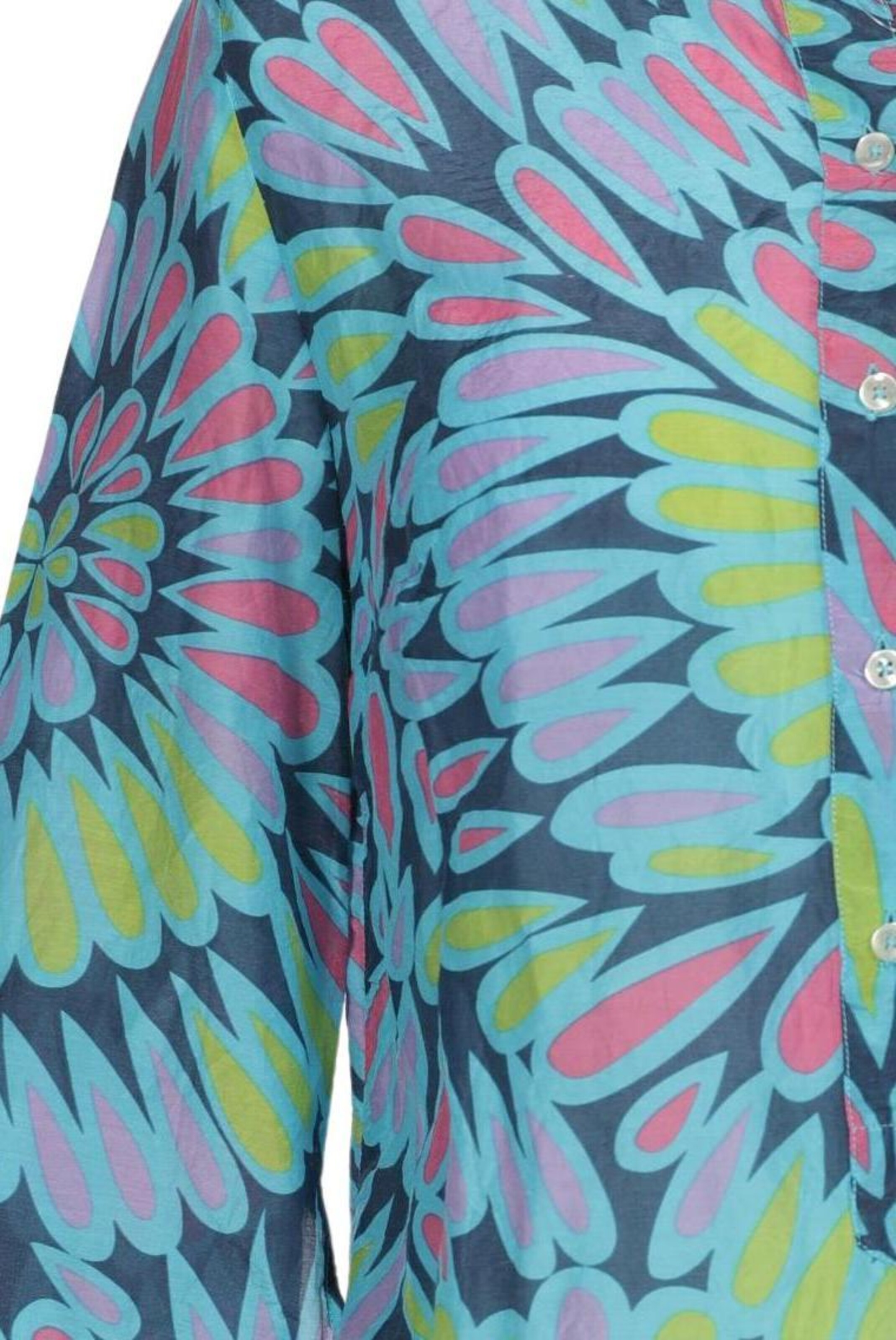 0039 Italy Bluse M in Mischfarben