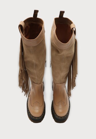 Dr. Martens Škornji 'Fringe Hi' | rjava barva