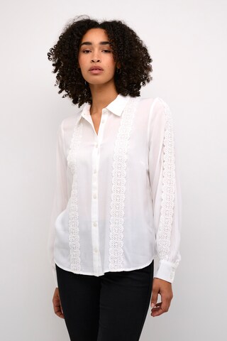Camicia da donna 'KAsabrina' di Kaffe in bianco: frontale