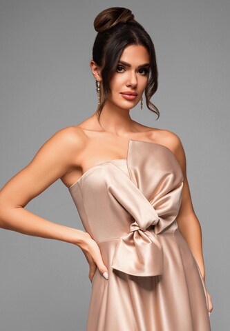 Ombre Avondjurk 'LA-OM-DLR004' in Beige