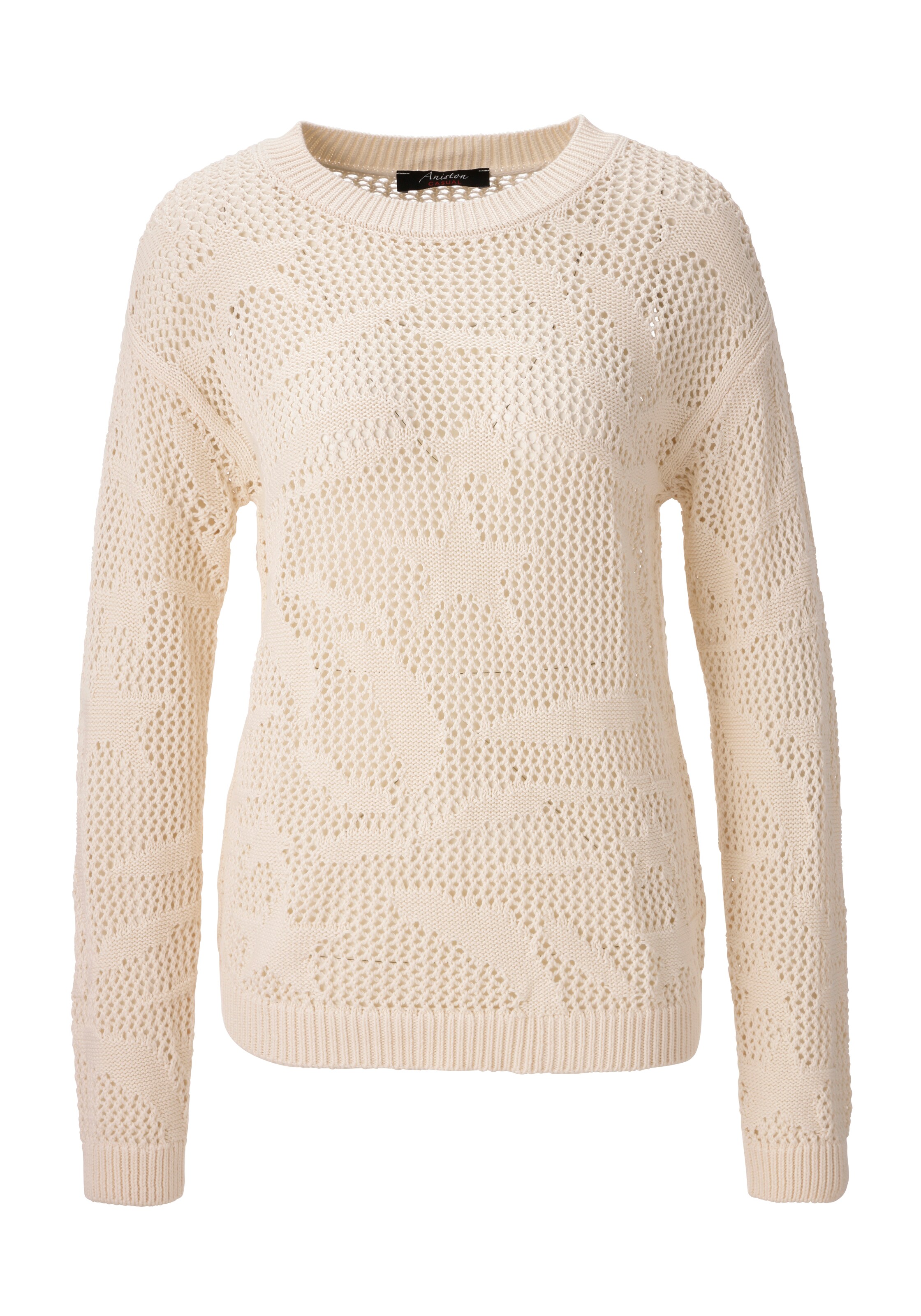 Aniston CASUAL Sweater in Beige: front