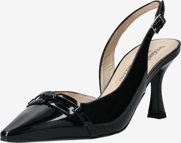 Escarpins à bride arrière Nero Giardini en noir : devant